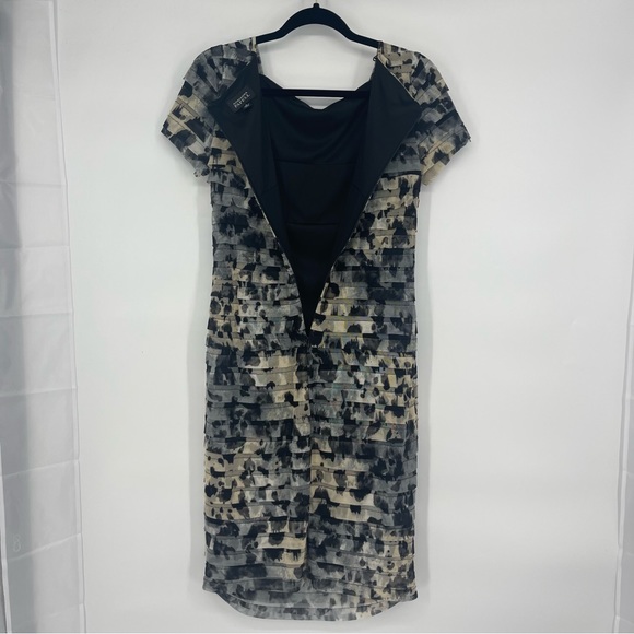 Adrianna Papel Tier Printed Midi Dress Size 8 - Picture 4 of 7